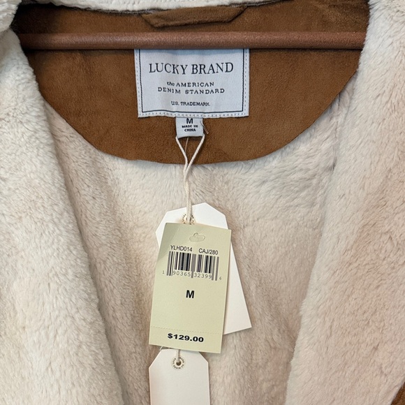 Lucky Brand Women's Brown Teddy Jacket - Picture 2 of 6